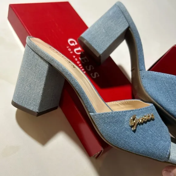 GUESS Blue Women's Heeled Sandals