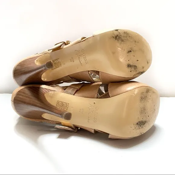 Guess by Marciano Caralina Platform Sandal, Tan 8