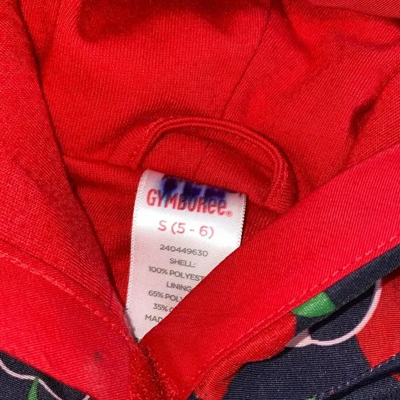 Gymboree Vintage Apple Print Raincoat (Sz 5/6) &amp; Boots (Sz 12) Set