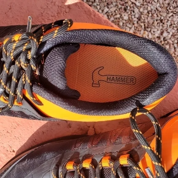 Hammer Rogue Orange &amp; Black Tie Bowling Sz. 10.5 Shoes