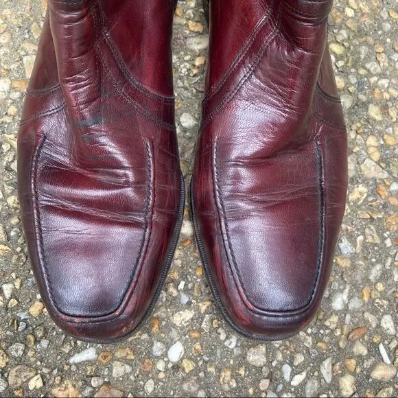 Hanover oxblood vintage ankle boots