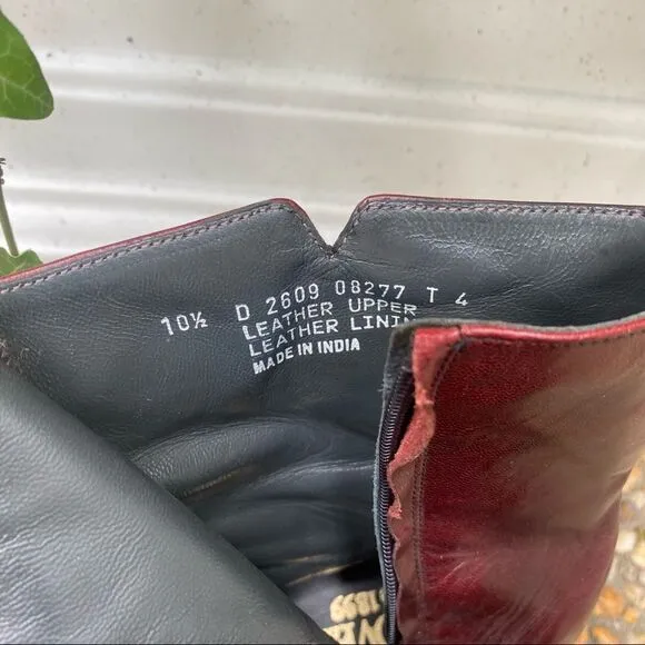 Hanover oxblood vintage ankle boots