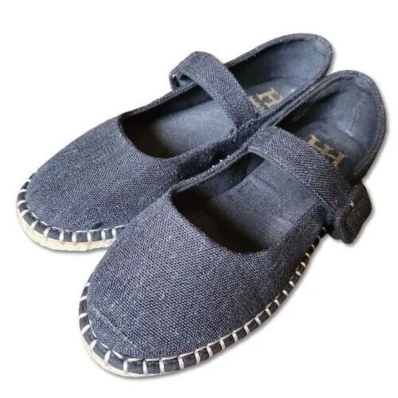 Haute Hippie Black Cecily Mary Janes Women's Size 7m retro earthy