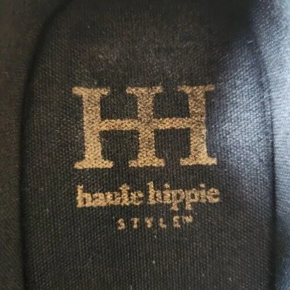 Haute Hippie Black Cecily Mary Janes Women's Size 7m retro earthy