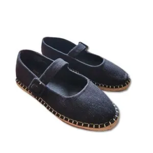 Haute Hippie Black Cecily Mary Janes Women's Size 7m retro earthy