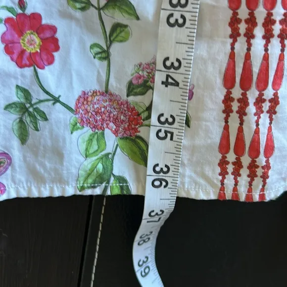 Hill House Florence Nap Skirt Tuckernuck Maxi Floral lBoho Coastal Smock Waist M