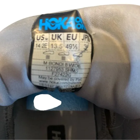 Hoka Bondi 8 Wide Sneakers - Size 14EE