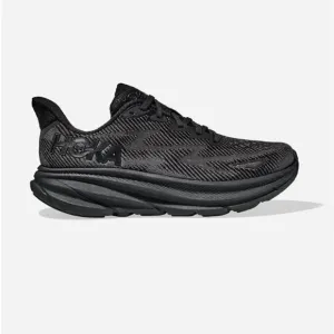 Hoka One One Black Clifton 9 Lace Up Athletic Sneakers Shoes Men’s Size 12 D