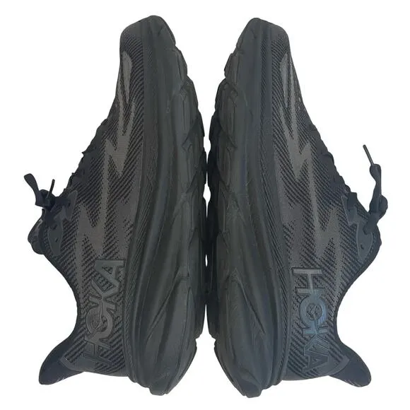 Hoka One One Black Clifton 9 Lace Up Athletic Sneakers Shoes Men’s Size 12 D