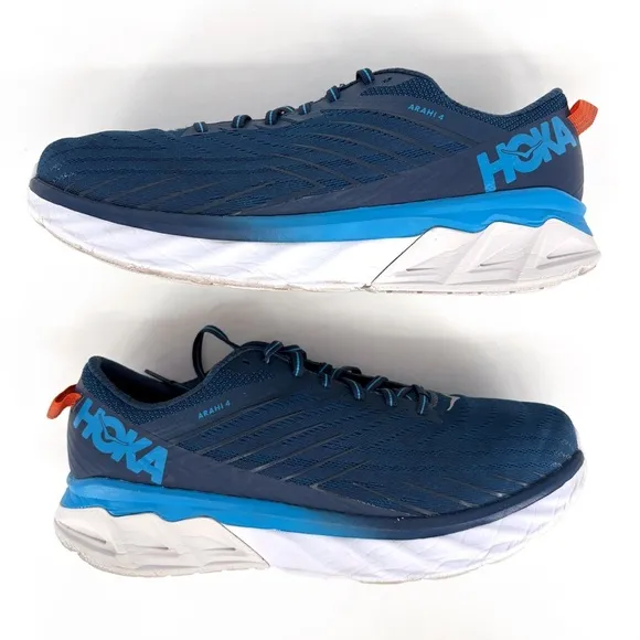 HOKA ONE ONE | Men’s Arahi 4 Road Running Shoes in Majolica Blue | 11.5 Wide