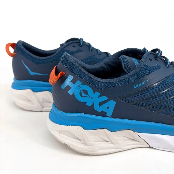 HOKA ONE ONE | Men’s Arahi 4 Road Running Shoes in Majolica Blue | 11.5 Wide