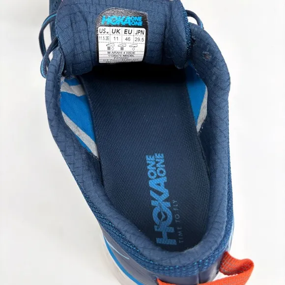HOKA ONE ONE | Men’s Arahi 4 Road Running Shoes in Majolica Blue | 11.5 Wide