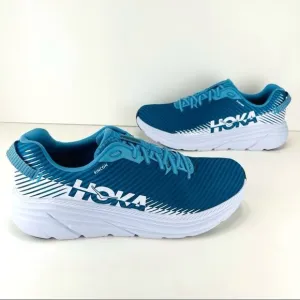 HOKA ONE ONE RINCON 2 BLUE AND WHITE RUNNING SHOES / ATHLEISURE SNEAKERS