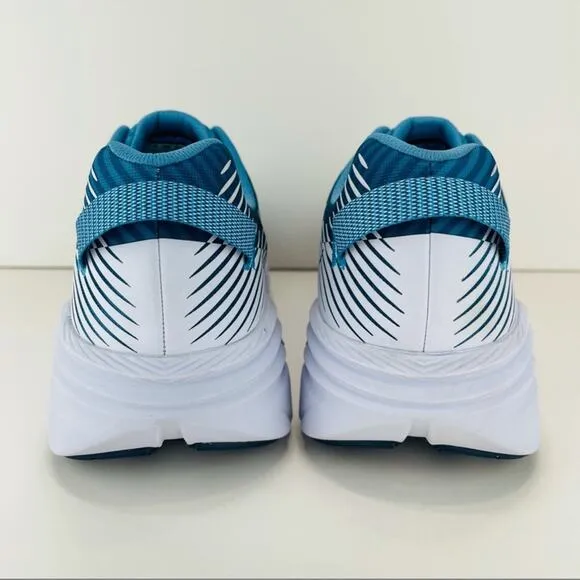 HOKA ONE ONE RINCON 2 BLUE AND WHITE RUNNING SHOES / ATHLEISURE SNEAKERS