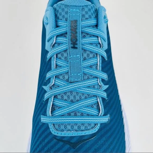 HOKA ONE ONE RINCON 2 BLUE AND WHITE RUNNING SHOES / ATHLEISURE SNEAKERS