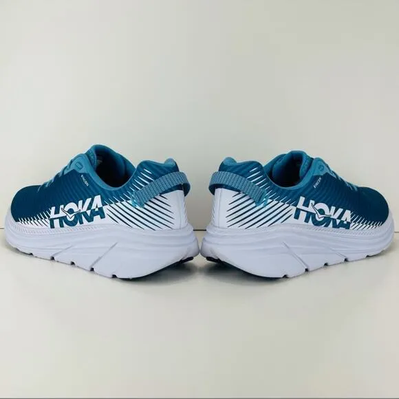 HOKA ONE ONE RINCON 2 BLUE AND WHITE RUNNING SHOES / ATHLEISURE SNEAKERS