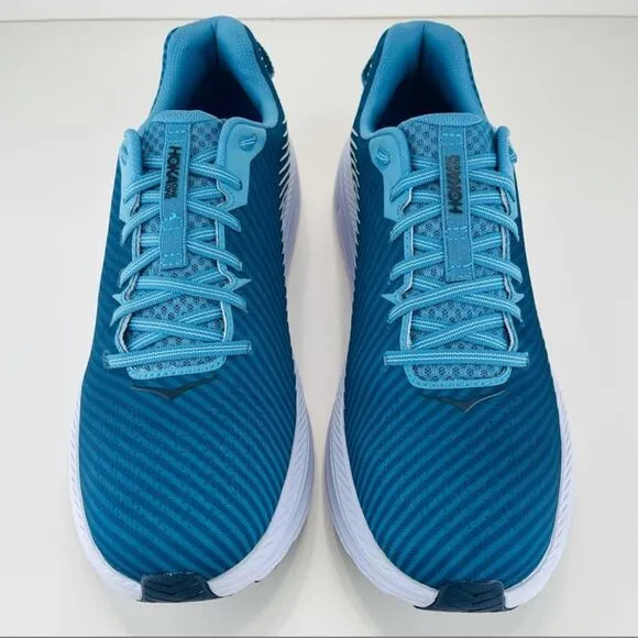 HOKA ONE ONE RINCON 2 BLUE AND WHITE RUNNING SHOES / ATHLEISURE SNEAKERS