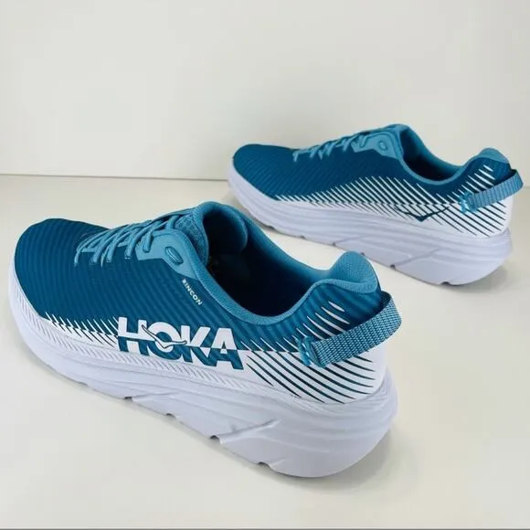 HOKA ONE ONE RINCON 2 BLUE AND WHITE RUNNING SHOES / ATHLEISURE SNEAKERS