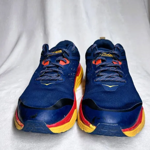Hoka One One Running Shoes Men's Sz 10.5 Blue/Orange/Yellow Challenger ATR 6