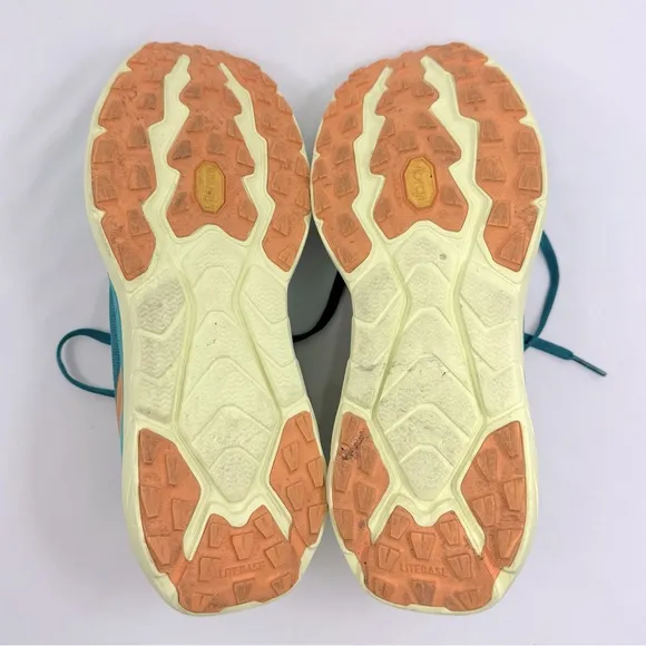 Hoka One One Zinal Teal Performance Running Athletic Shoes