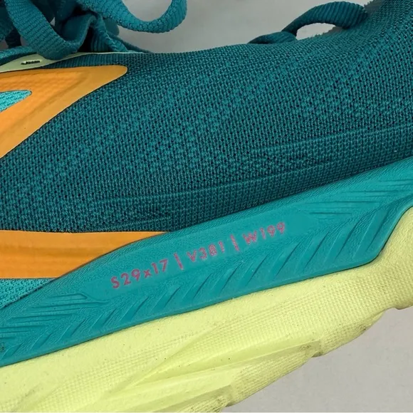 Hoka One One Zinal Teal Performance Running Athletic Shoes