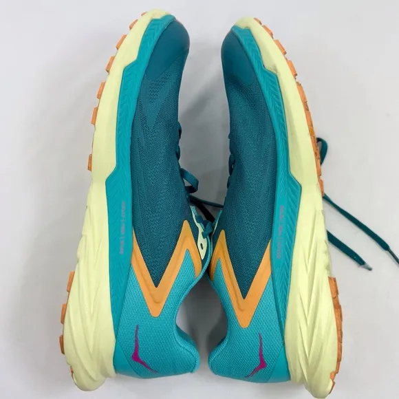 Hoka One One Zinal Teal Performance Running Athletic Shoes