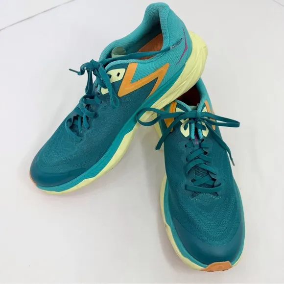 Hoka One One Zinal Teal Performance Running Athletic Shoes