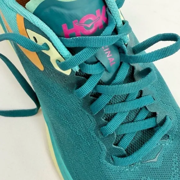 Hoka One One Zinal Teal Performance Running Athletic Shoes