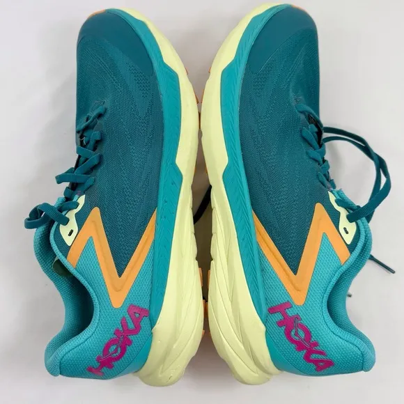 Hoka One One Zinal Teal Performance Running Athletic Shoes
