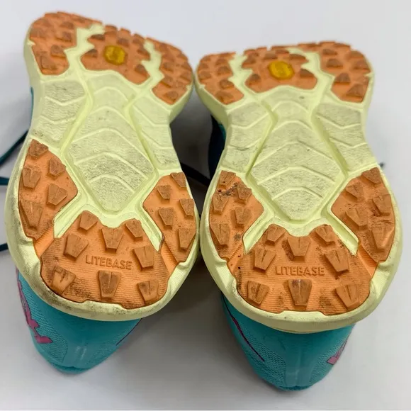 Hoka One One Zinal Teal Performance Running Athletic Shoes