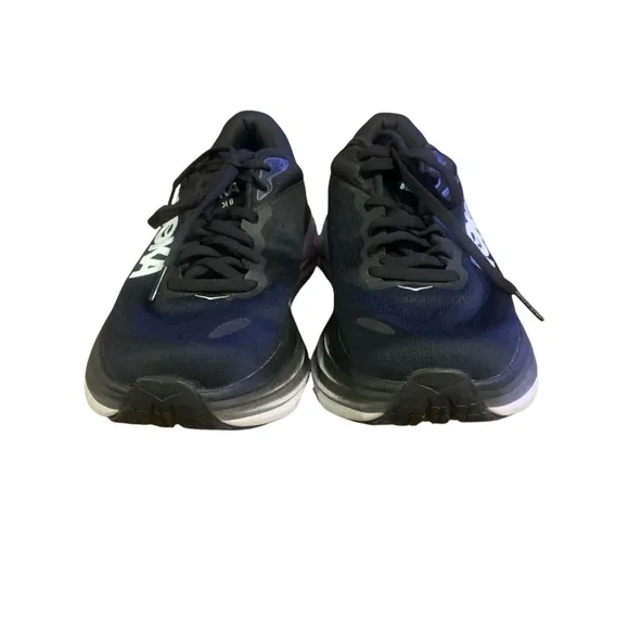 HOKA Women's Athletic Shoes in CLassic Black &amp; White - Size 8D