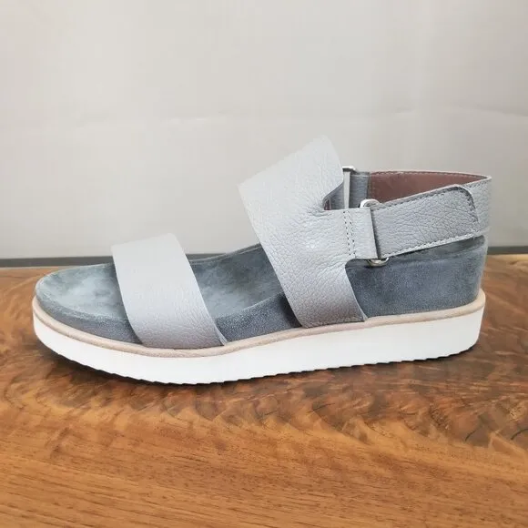 Homer Elba Artisan Grey Leather Sandals Size 36.5 EU