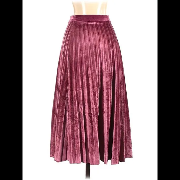 💥💖HOST PICK💖💥 STUNNING Pleated Midi Skirt in Velvet