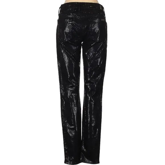 💥HOT ITEM💥 7 For All Mankind Glossy Snake-Print Skinny Jeans 26x30