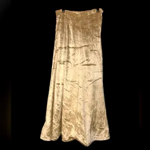 HOUSE OF HARLOW CRUSHED VELVET MAXI SKIRT