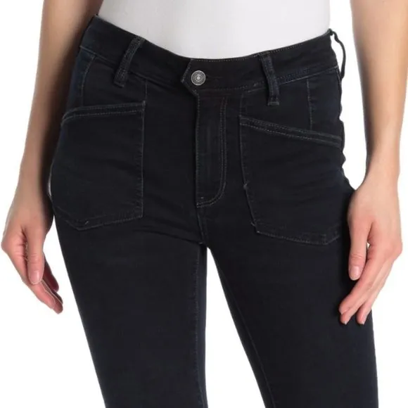💙HP💙 Free People Ivy Seal Blue Mid-Rise Skinny Jeans 26