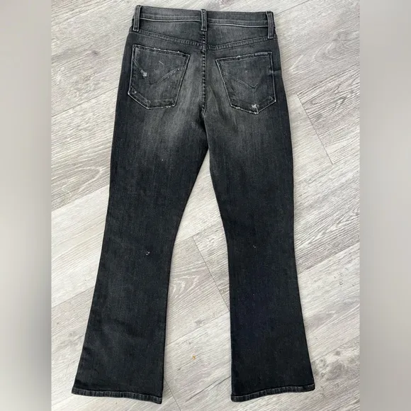 Hudson crop boot black vintage wash $248