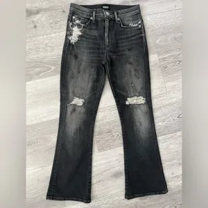Hudson crop boot black vintage wash $248