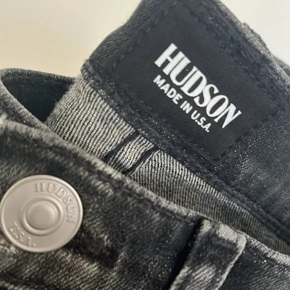 Hudson crop boot black vintage wash $248