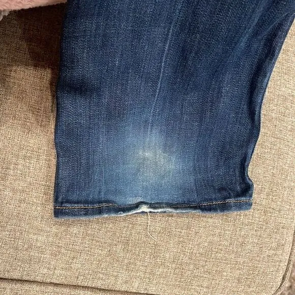 Hudson Mid Rise Bootcut Denim Jeans - Medium Wash with Fading and Whiskering. 26