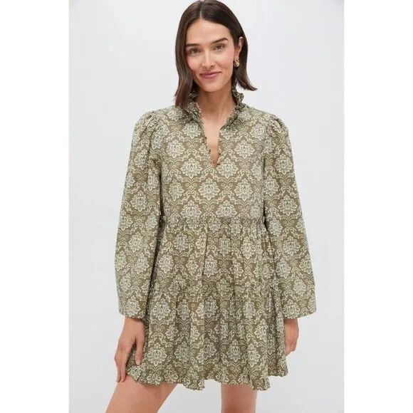 Hyacinth House Moss Printed Russell Mini Dress