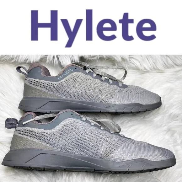 HYLETE CIRCUIT II Cross Training Sneakers 4MM Insole Gray Knit Vibram Sole Men 9