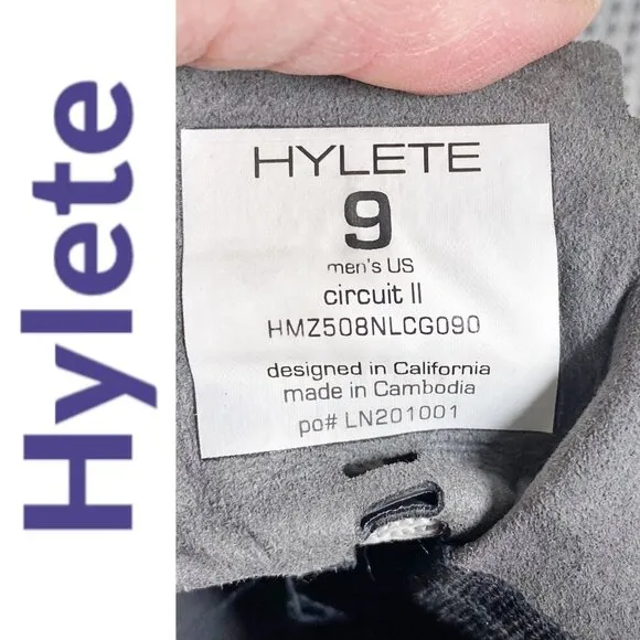 HYLETE CIRCUIT II Cross Training Sneakers 4MM Insole Gray Knit Vibram Sole Men 9