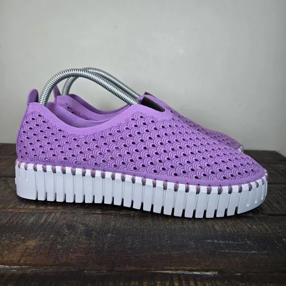 Ilse Jacobsen Hornbaek Tulip Womens Size 11 EU 41 Slip-On Loafer Shoes Purple