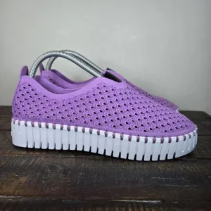 Ilse Jacobsen Hornbaek Tulip Womens Size 11 EU 41 Slip-On Loafer Shoes Purple
