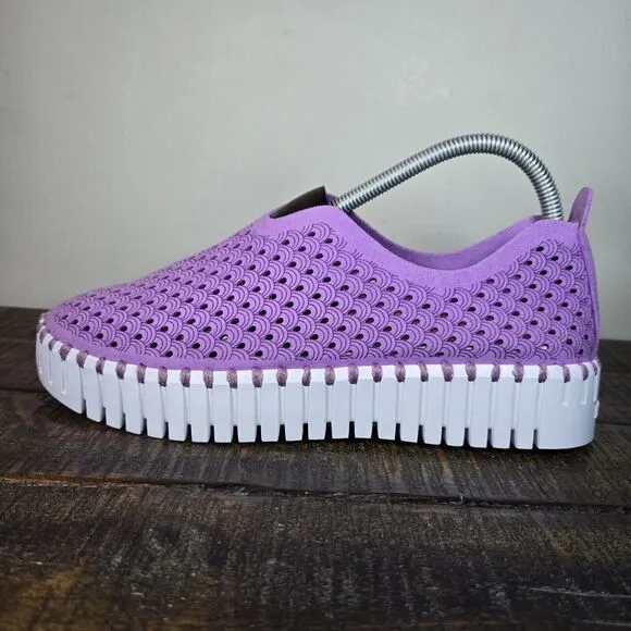 Ilse Jacobsen Hornbaek Tulip Womens Size 11 EU 41 Slip-On Loafer Shoes Purple