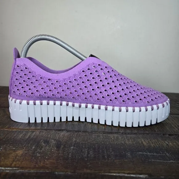 Ilse Jacobsen Hornbaek Tulip Womens Size 11 EU 41 Slip-On Loafer Shoes Purple