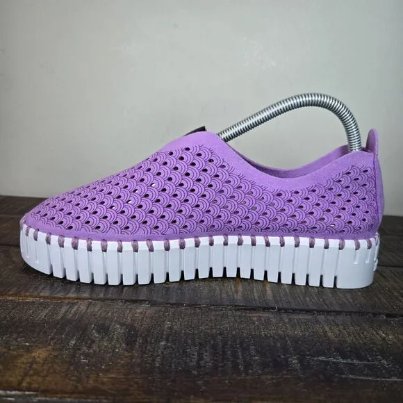 Ilse Jacobsen Hornbaek Tulip Womens Size 11 EU 41 Slip-On Loafer Shoes Purple