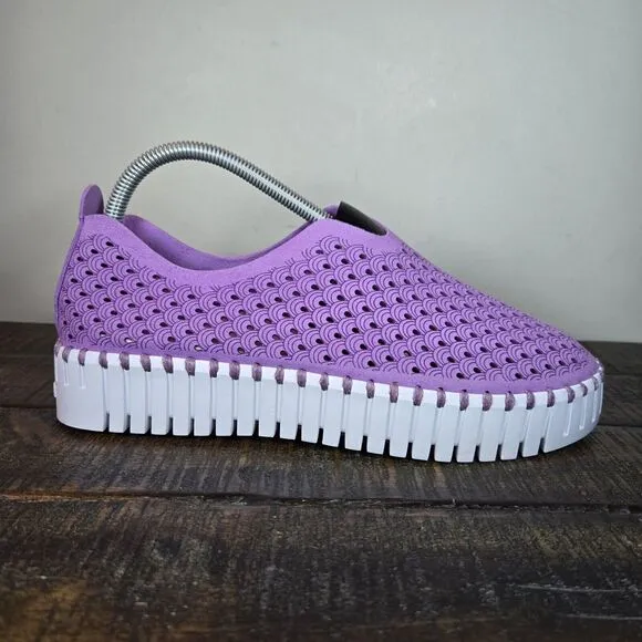 Ilse Jacobsen Hornbaek Tulip Womens Size 11 EU 41 Slip-On Loafer Shoes Purple