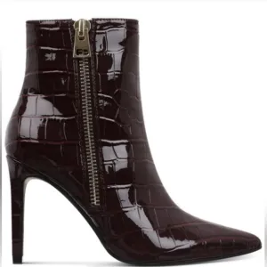 INC Burgundy Ankle Boots